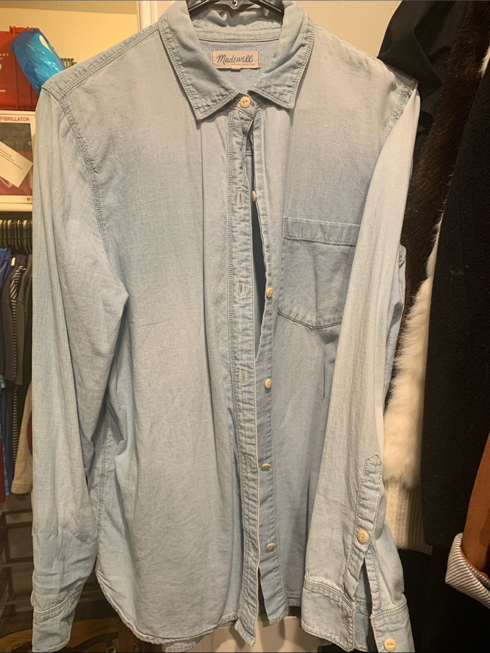 Madewell Light Blue Chambray Shirt